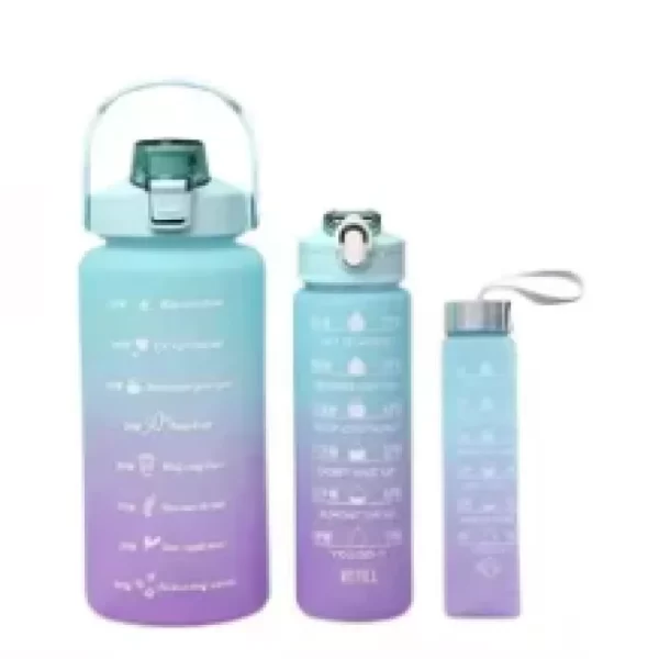 Kit 3 Garrafas De Água Squeeze Motivacional - Imagem 5