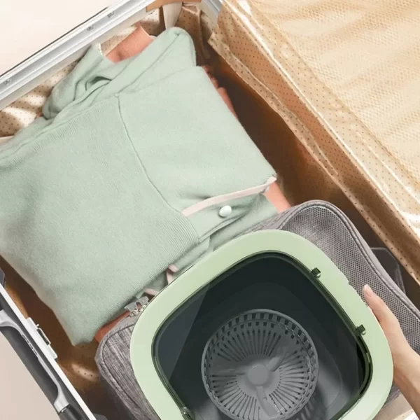 Mini Máquina De Lavar Roupa Dobrável Portátil Lavagem Á Mão - Imagem 6