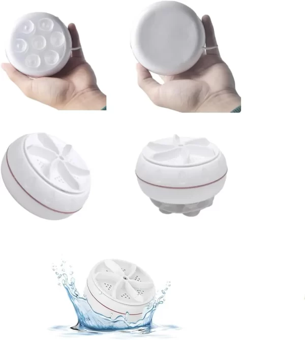 Mini Máquina de Lavar Roupas Panos Toalhas no Balde USB - Imagem 6