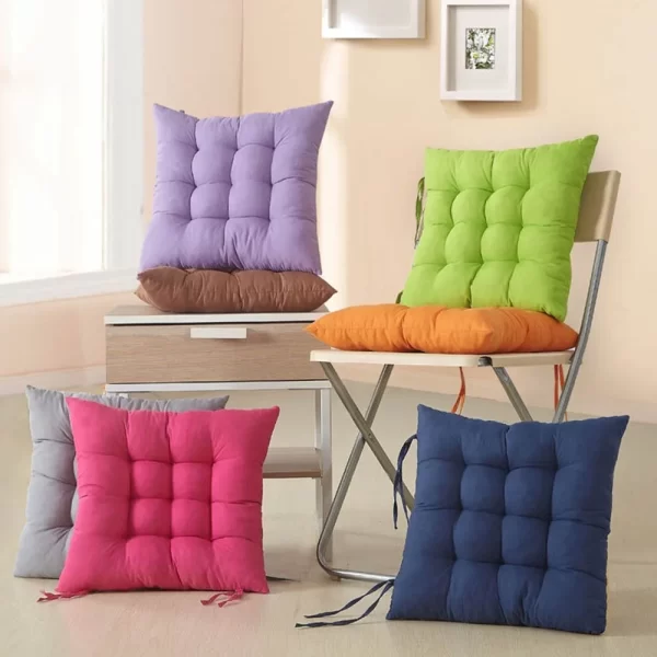 kit 4 Almofadas Futon Assento Para Cadeira ConfortLar - Imagem 2