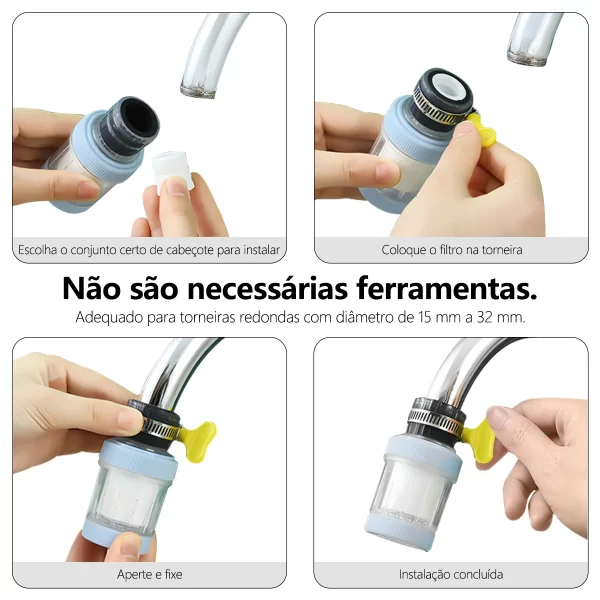 Filtro Universal de Torneira à prova de Respingos - Imagem 6