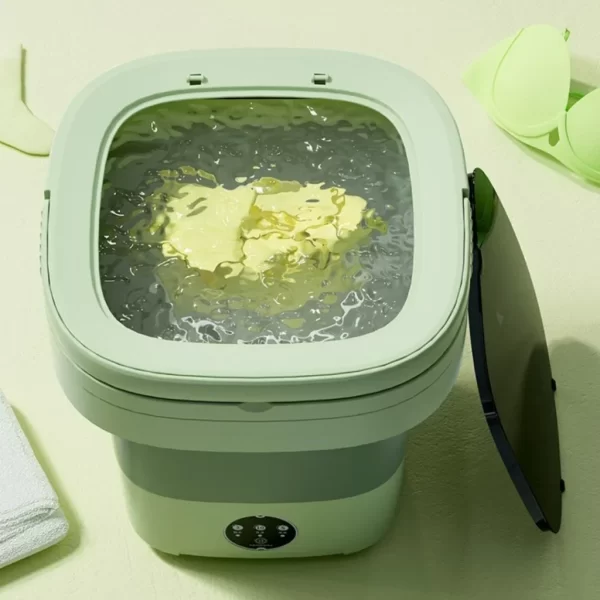 Mini Máquina De Lavar Roupa Dobrável Portátil Lavagem Á Mão - Imagem 4