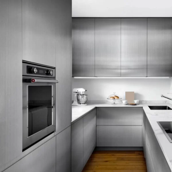 Adesivo Vinílico Inox Aço Escovado para Envelopamento - Imagem 3