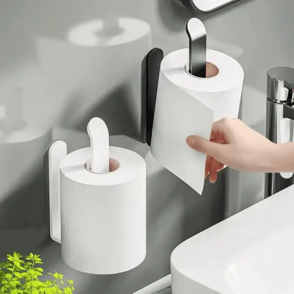 Suporte Para Papel Higiênico Preto - Imagem 5