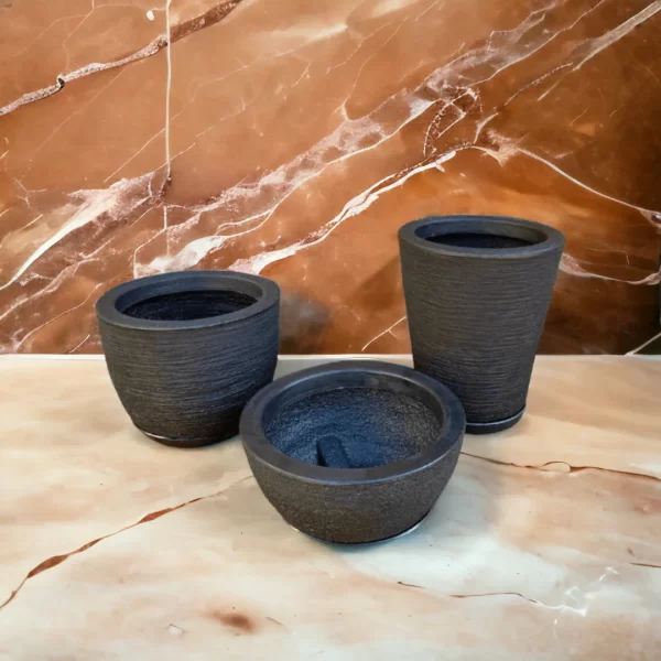 Kit 03 Vasos Para Planta ou Flor Em Polietileno - Imagem 3