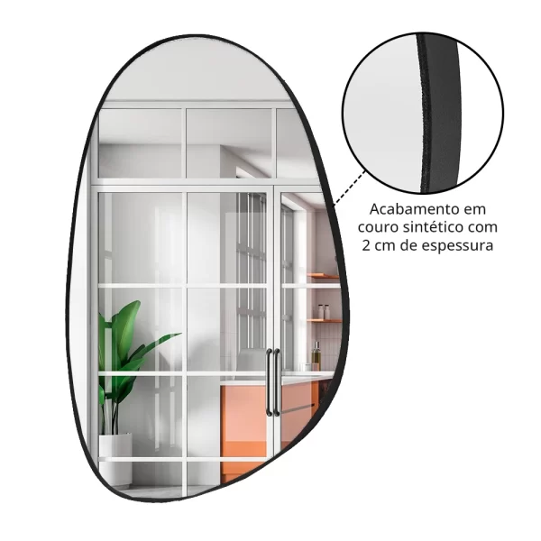 Espelho Decorativo Maquiagem 60x80 Com Suporte Incluso - Imagem 6