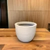 Vaso Decorativo Planta ou Flor Polietileno Bojo Redondo Riscado