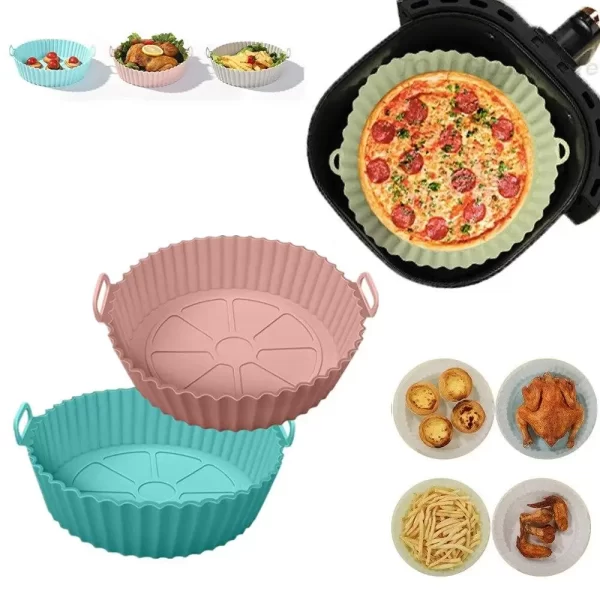 Cesta De Silicone Reutilizável Airfryer - Imagem 2