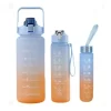 Kit 3 Garrafas De Água Squeeze Motivacional