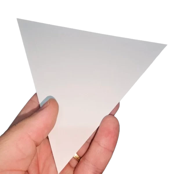 Kit 10 Espelhos Adesivos Criativo Formato Triangular 3 Lados Triângulo 15x16cm - Imagem 3