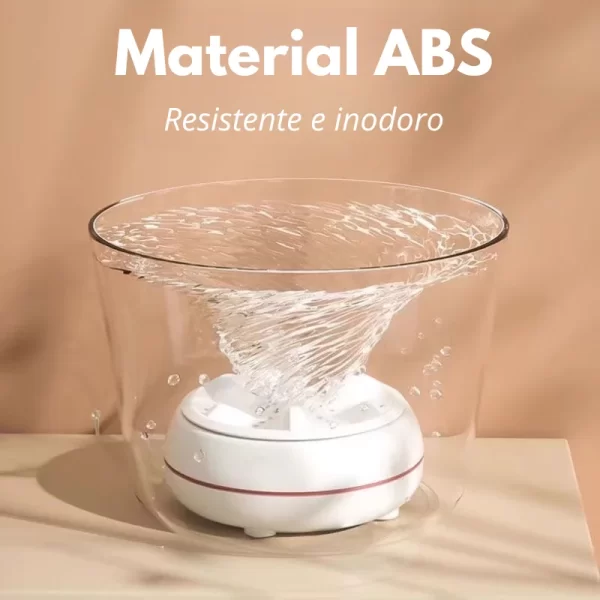 Mini Máquina De Lavar Roupa USB Rotativa Portátil Para Roupas Íntimas - Imagem 3