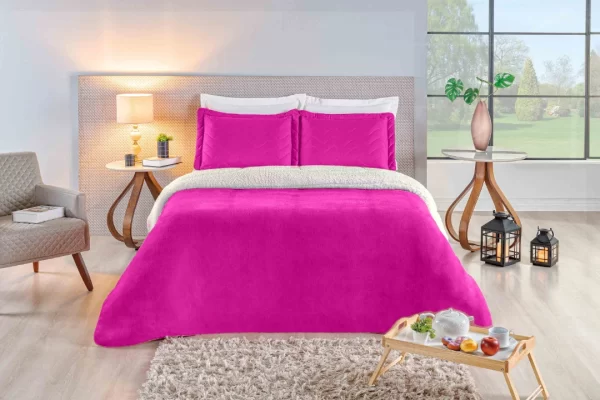 Cobertor Edredom Coberdrom Casal Queen Dupla-Face 2,40x2,20 - Imagem 4