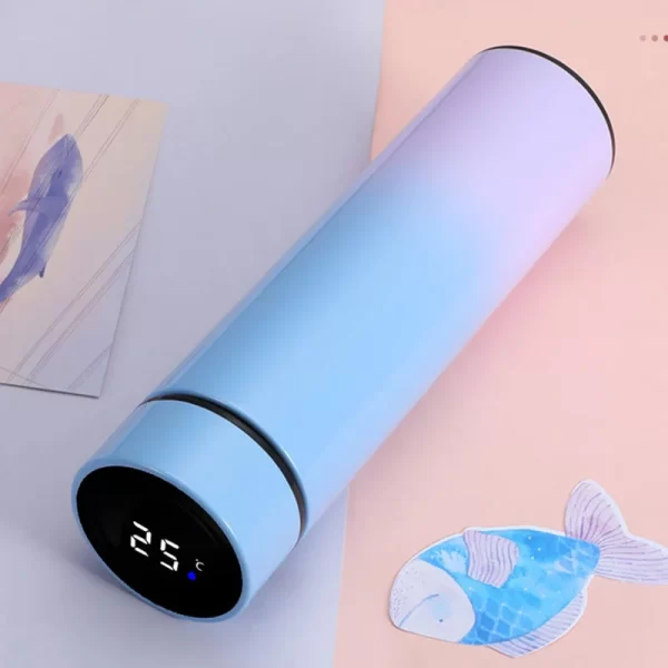 Garrafa Térmica com Sensor Display Led para Temperatura - 500ml - Imagem 2