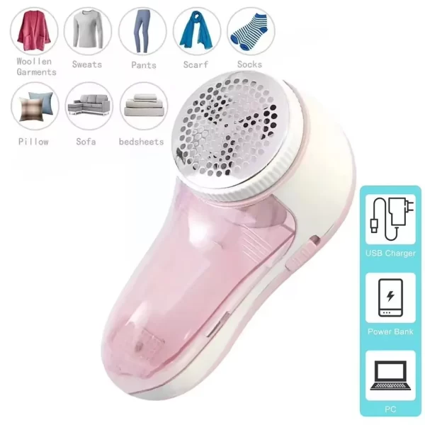 Removedor de Pelos e Fiapos Papa Bolinhas Elétrico Recarregável Bivolt Original - Imagem 3