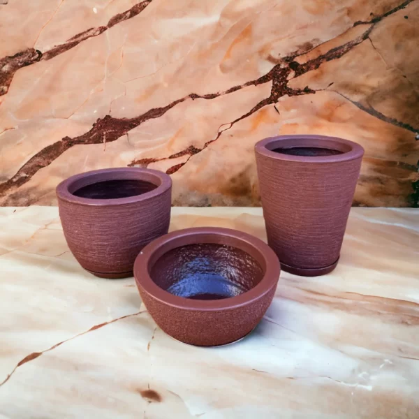 Kit 03 Vasos Para Planta ou Flor Em Polietileno - Imagem 4