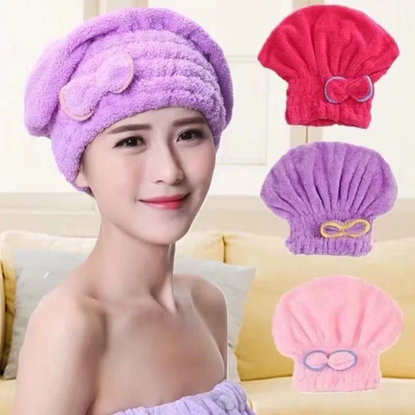 Touca De Banho Toalha Grossa para Cabelo - Imagem 6