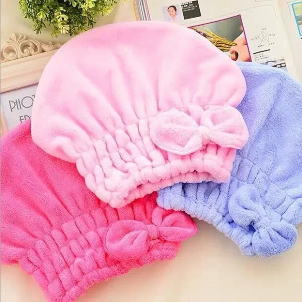 Touca De Banho Toalha Grossa para Cabelo - Imagem 2