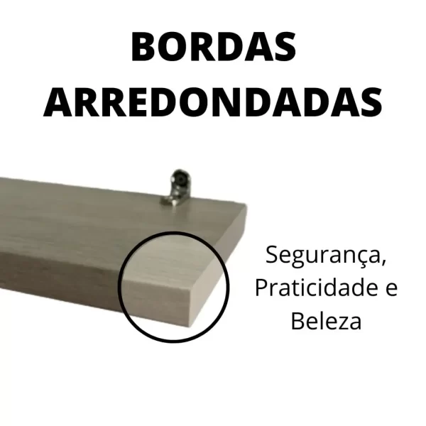 Kit PRATELEIRAS de Decoração em MDF + Suporte Resistente Incluso - Imagem 4