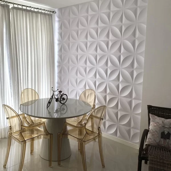 Kit 40 Placas PVC 3d Revestimento De Parede 25 cm - Imagem 3