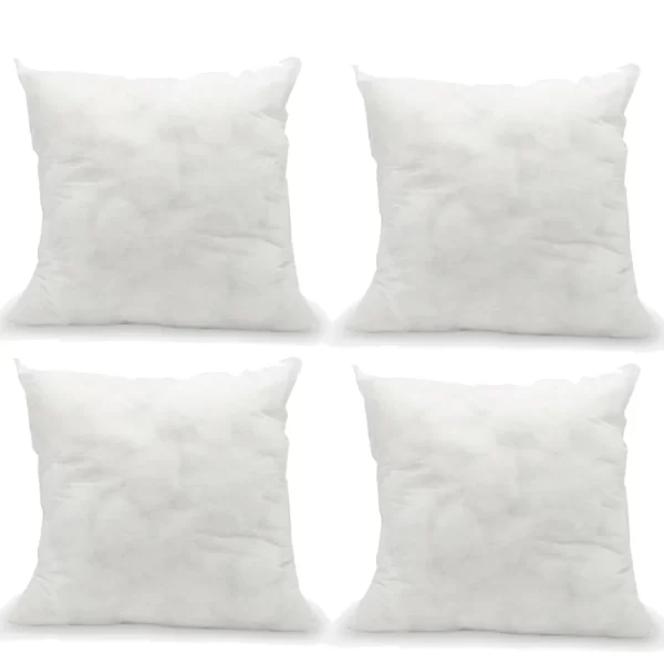 Kit Com 4 Refis De Enchimento Com Fibras Siliconadas - Refil Para Almofada 45x45cm - Imagem 2