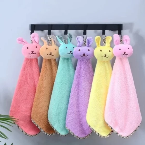 Toalha de Mão Macia Animal Fofo para Crianças - Imagem 3