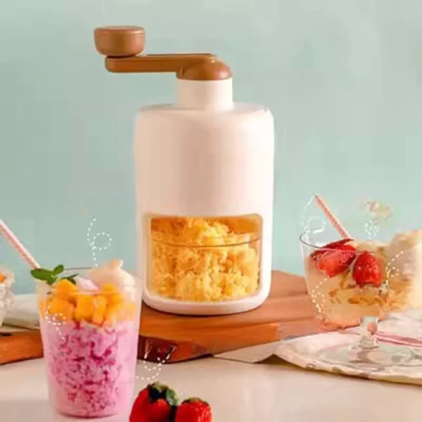 Máquina Manual Trituradora De Gelo Portátil - Imagem 5