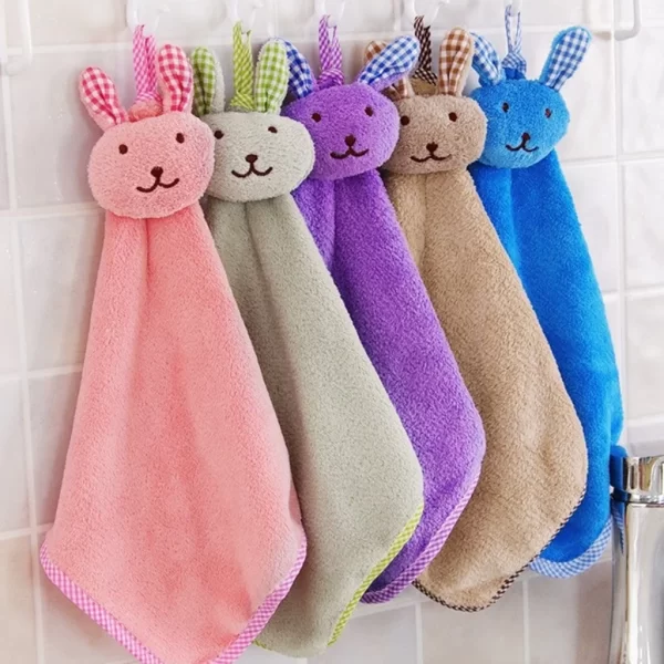 Toalha de Mão Macia Animal Fofo para Crianças - Imagem 4