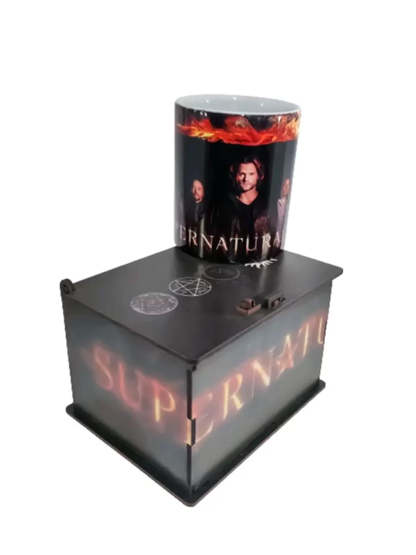 Caneca Supernatural Série Porcelana com Caixa Estampada