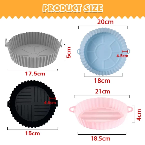 Cesta De Silicone Reutilizável Airfryer - Imagem 4