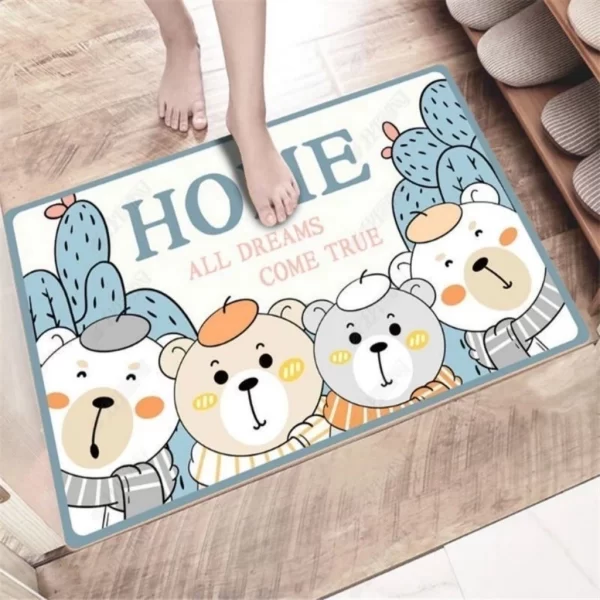 Tapete De Banheiro Absorve Água Antiderrapante Secagem Rápida 38x58cm - Imagem 3