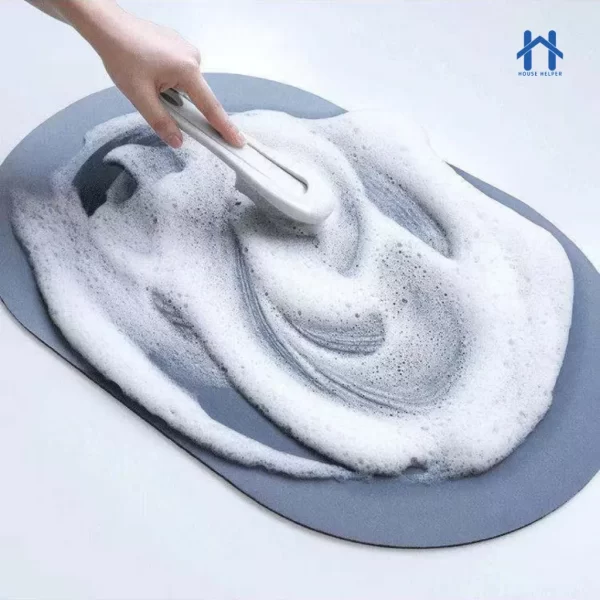 Tapete De Banheiro Absorve Água Antiderrapante Secagem Rápida 38x58cm - Imagem 5