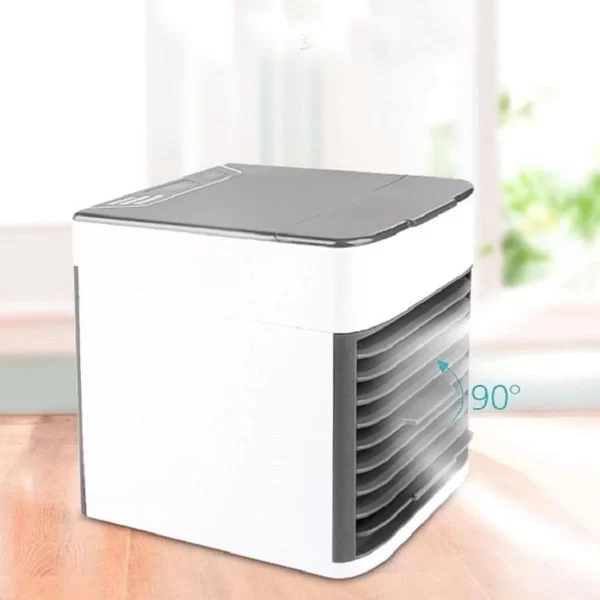 DAFUSHOP Mini Ar Condicionado Portátil Cooler Umidificador Climatizador Luz Led Clima Artic 3 Velocidades Refrigerador Pessoal - Imagem 3