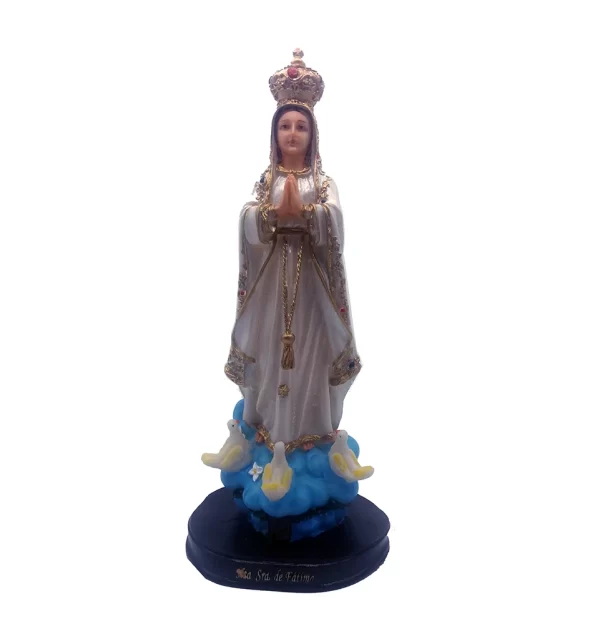 Imagem de Nossa Senhora De Fátima em Resina 28cm - Imagem 6