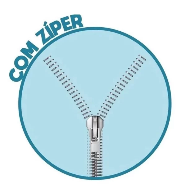 Capa Colchão Solteiro Azul - Imagem 3