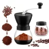 Moedor De Café E Grãos Manual Em Aço Inoxidável Portátil