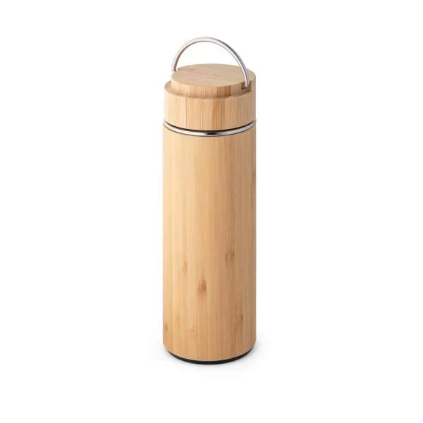 Garrafa em Bambu Térmica com Infusor de Chá - Imagem 4