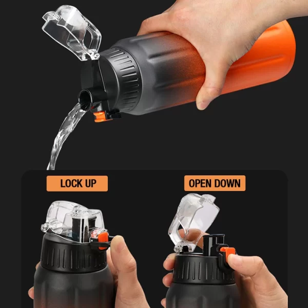 FEIJIAN-Garrafa Térmica De Aço Inoxidável à Prova De Vazamento - 600ml - Imagem 4