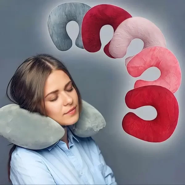 Almofada de Pescoço Travesseiro Anatômico de Viagem Cervical - Imagem 2