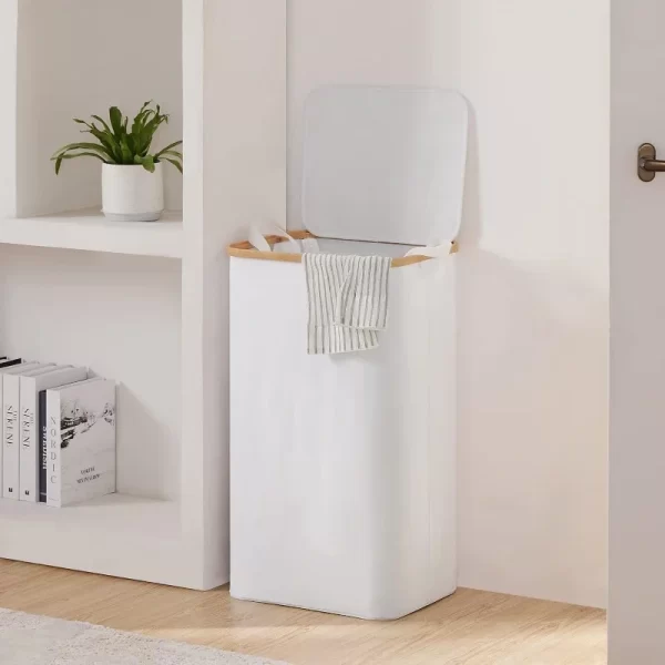 Cesta de Lavanderia Grande com Tampa - 100l - Imagem 2