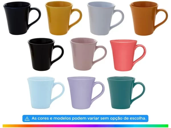 Caneca Chá e Café de Cerâmica 330ml Oxford Complemento Tulipa - Imagem 2