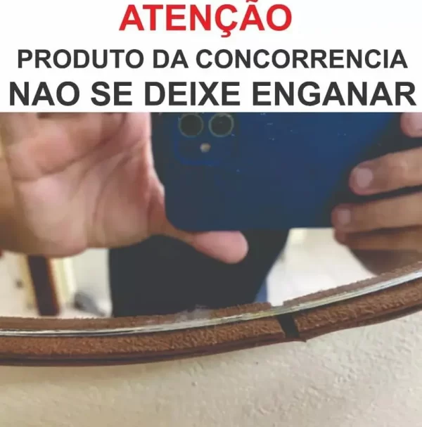 Espelhos Redondos com Punho Decorativo 40cm - Imagem 3