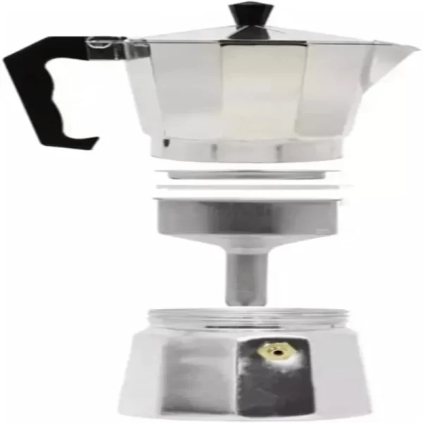 Chaleira Elétrica de Alumínio Italiano, Moka, Café, Chá, Expresso, 12 copos, 600ml - Imagem 4