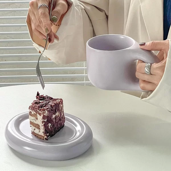 Conjunto de Caneca e Pires de Cerâmica - Imagem 4