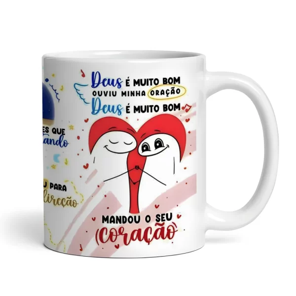 Caneca Personalizada Para Namorado Casal em Cerâmica 325ml - Imagem 4