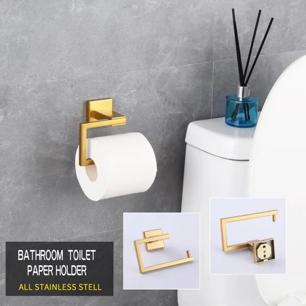 Suporte de Papel Alemão 304 Inoxidável Matte - Imagem 2