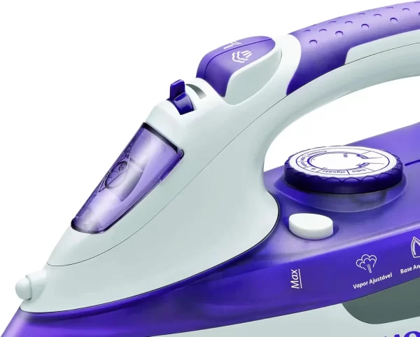 Ferro A Vapor Expresso Cerâmico Lilás Branco Elegante, Tensão 127V, Poder 1200W - Imagem 5