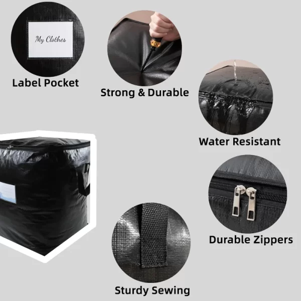 Sacos Extra Grandes com ReinforHandle para Roupas - 91L - Imagem 2