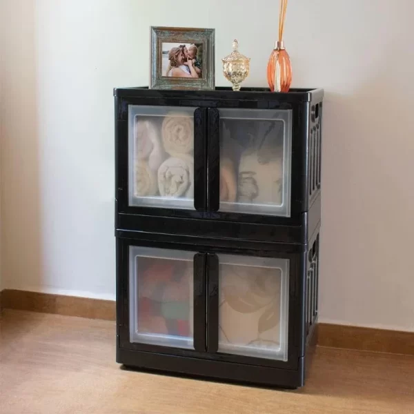 Organizador Empilhável Dobrável Com Rodas - 75l - Imagem 6
