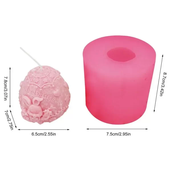 Molde de Ovo de Páscoa para Velas - Imagem 6
