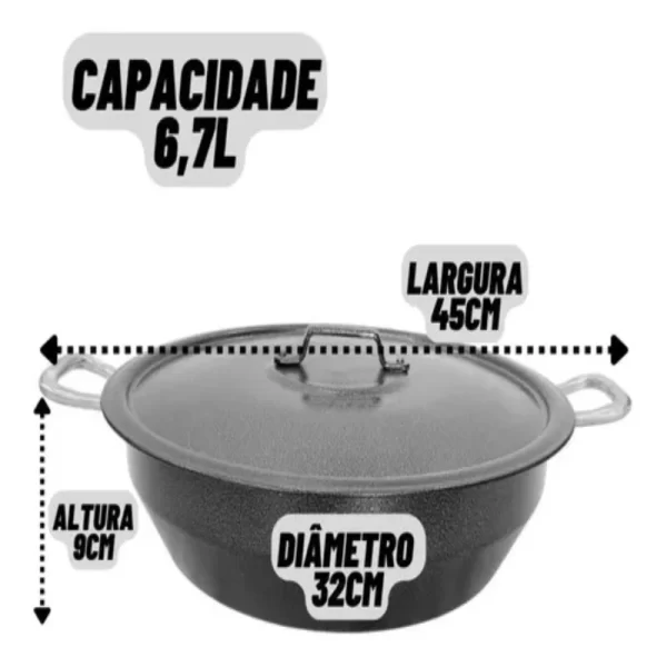 Panela de Assar e Fritadeiras com Tampa - Imagem 3